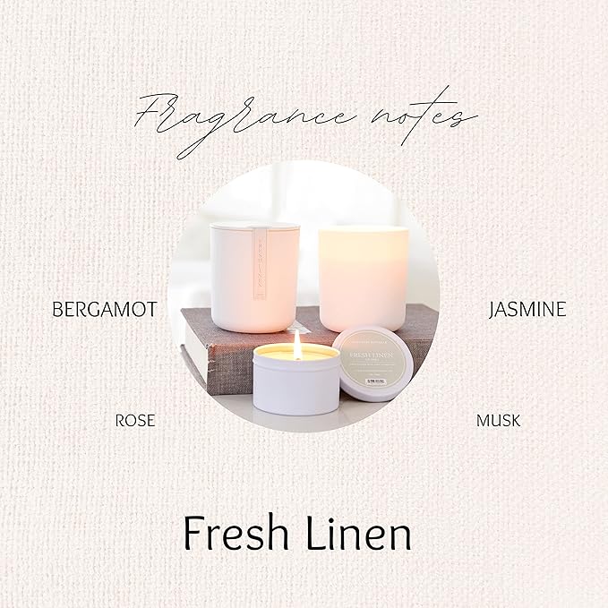Hillhouse Naturals - Linen Spray - Aromatherapy Spray for Relaxation & Sleep - Refresh Bedding, Curtains & More - with Citrus, Bergamot, Rose & Musk - Made in the USA - Fresh Linen Scent - 1 L