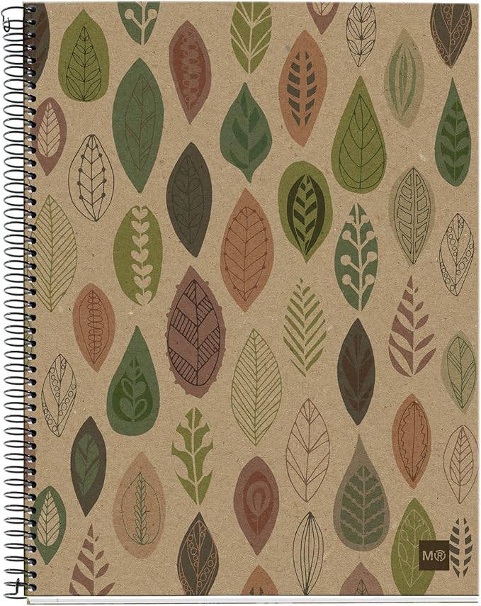 Miquelrius 2936 – Notebook 4 Recycled Cardboard ecojohas M (DIN A5, 148 x 210 mm, 120 Sheets, 80 g/m², Hatching)