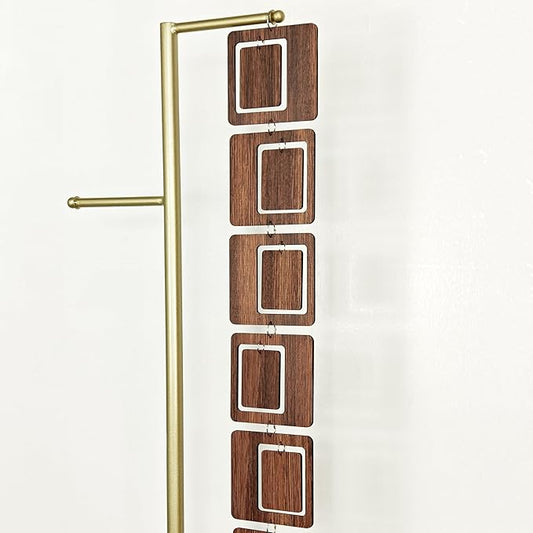 20PCS Retro Mid Century Modern Wall Art MCM Decor for Living Room Bedroom Kitchen Study, Walnut Wood Texture 16.5"x51.3"