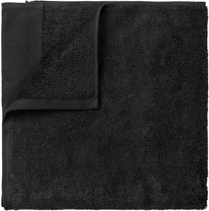Blomus Riva Organic Terry Cloth Bath Towel Black 28x55 / 70x140cm