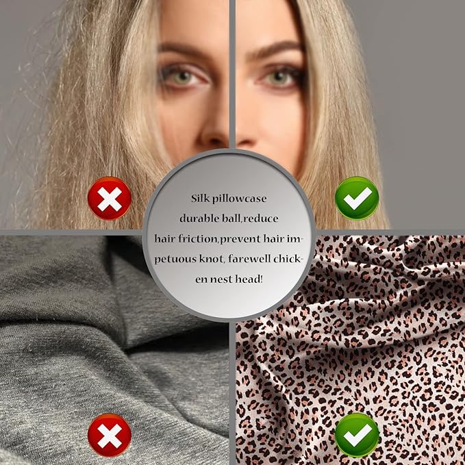 Mulberry Silk Pillowcase for Hair and Skin Queen Size Leopard Print Silk Pillow Cases with Zipper Soft Breathable Smooth Cooling Silk Pillow Covers for Sleeping (Taupe Leopard, 20"X 30",1Pcs)