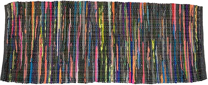 DII Chindi Home Collection Handwoven Multicolor Area Rag Rug, 2' 3" x 6', Multi Colors