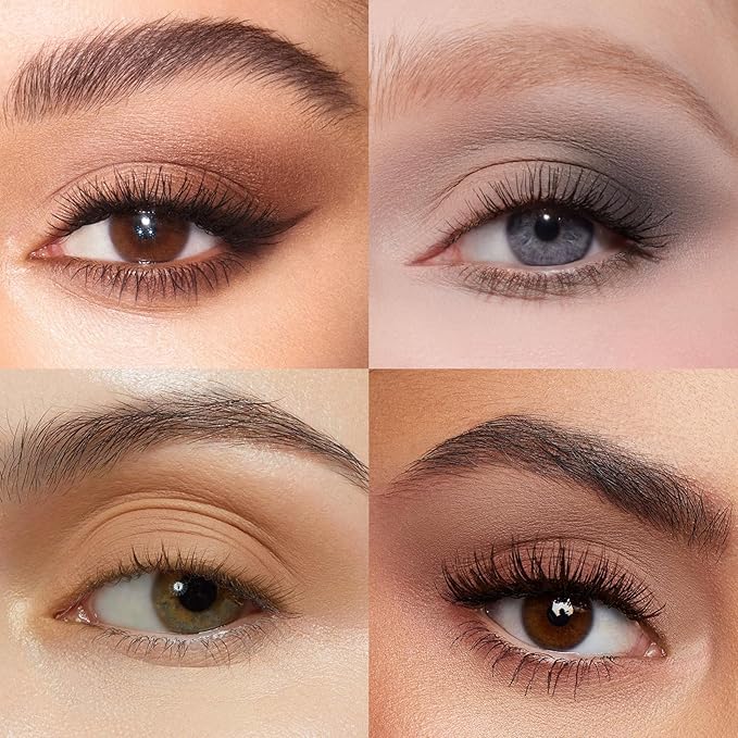 Neutral Eyeshadow Palette, Nude Eyeshadow Palette, Matte Eye Shadow Makeup Palette with Mirror, Long-Lasting Wear, Vegan, Cruelty-Free - 0.5oz