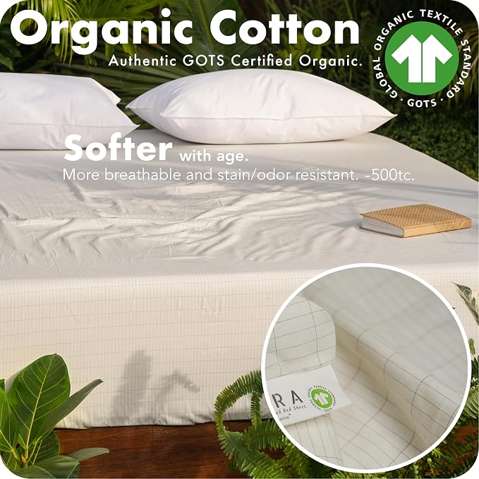 ZEBRA Grounding Sheets King Size - 2X Stronger -GOTS Organic Cotton -Tester & Safety Resistor -16.5 Deep Pocket, King Size Grounding Sheet, King Grounding Sheets, Grounded Sheets, Grounding Bed Sheets