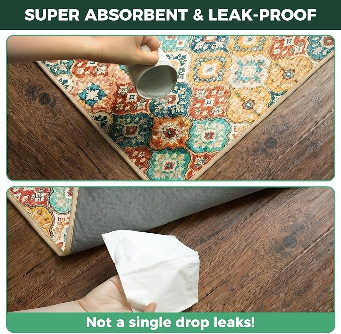 FXW Washable Pee Pads for Dogs, Puppy Pads with Super Absorbent, Specifically Designed for 48inch Cages, 29" x 47" Rectangle, Beige Gourd, 2 Packs