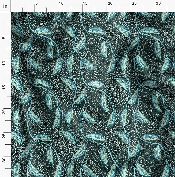 Soimoi Luxurious 58" Wide Green - Tribal Printed, Cotton Jersey Fabric - Perfect Material for Clothing, Home Decor, Craft Projects, 1 Yard