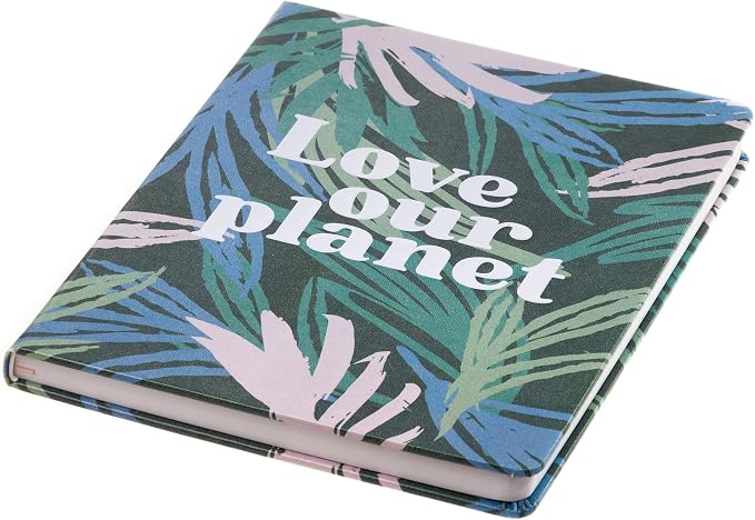 Eccolo Large Recycled Lined Journal Notebook with “Love Our Planet” Embossed Hardcover, 256 Ruled Pages, Eco Friendly with Premium Recycled Paper, (8 x 10 inches)