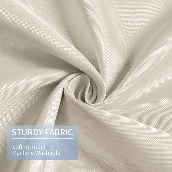 Gibelle Stall Small Shower Curtain Liner 36 x 72 Inches, Beige Shower Curtain Liner, Washable Waterproof Fabric Shower Liner for Bathroom, Machine Washable