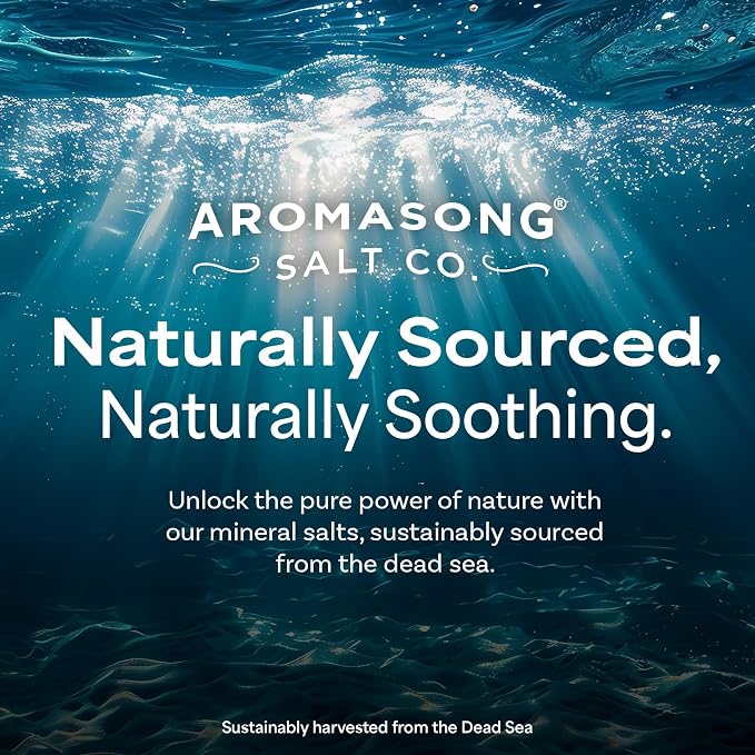 Aromasong Ultimate Relaxation Bundle: 100% Pure Dead Sea Salt (19lb) & 100% Pure Dead Sea Magnesium Flakes (12lb) for Bath Soaks & Spa Treatments