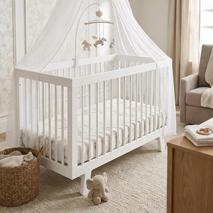 Makemake Organics GOTS Certified Organic Cotton Fitted Crib Sheet Soft Breathable (28"x52", Safari)