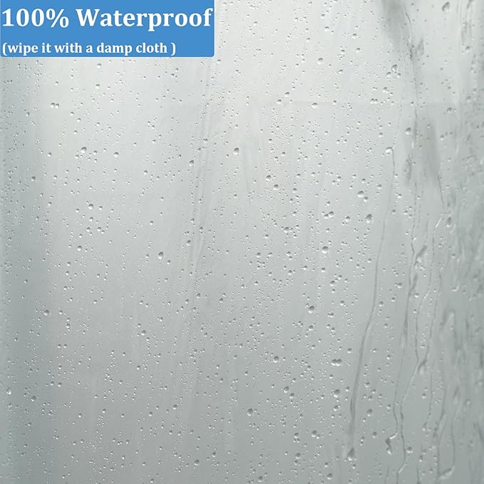 Frosted Shower Curtain Liner 72x90 Inches with 6 Magnets, PVEA Plastic Waterproof Extra Long Shower Liner 90 Inch Length for Bathroom, Translucent for Privacy,12 Rustproof Grommets