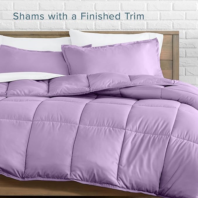 Bare Home Comforter Set - Cal King Size - Ultra-Soft - Goose Down Alternative - Premium 1800 Series - All Season Warmth (Cal King, Lavender)