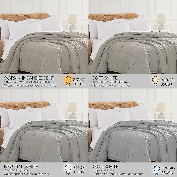 Southshore Fine Living, Inc. Full Size Comforter Only, Comforters Queen Size Bedding, Down-Alternative Grey Queen Comforter for Vacation Homes, Soft Bedding, Fluffy Comforters, Full Size Grey Bedding