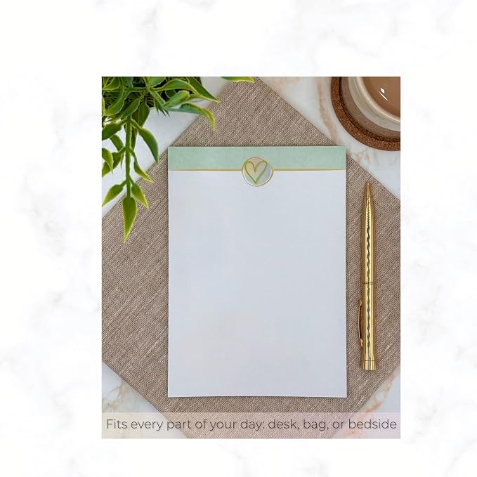 Eco Friendly Unlined Notepad (3-Pack), 5 x 7 Recycled Paper Scratch Pads for Writing, Notes & Journaling, Minimalist Aesthetic for Office or Home, Memo Pad Paper, Notebook