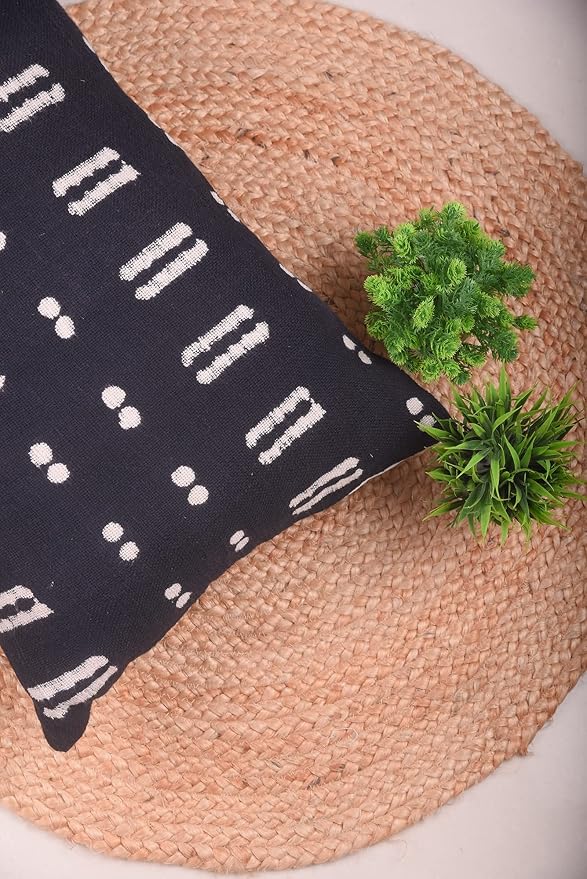 Trade Star Lumbar Spring Pillow Case Oblong Cooling Pillow Cover 100% Cotton Throw Pillow Cover Rustic Boho Accent Back Rest Cushion Cover Large Handloom Tribal Print Bedding Fall Decor Cushion Cover