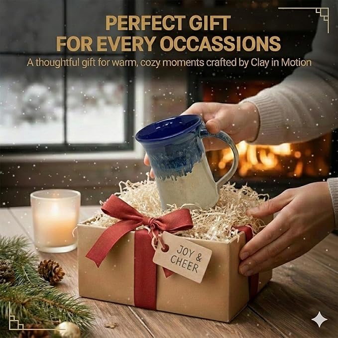 Clay in Motion Large Mug (Cobalt Canyon)