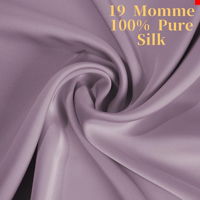 100% Mulberry Silk Pillowcase for Hair and Skin,with Hidden Zipper,Both Sides 19 Momme 600 Thread Count Natural Silk Pillow Cover,Soft Breathable Smooth (Pink, King 20''x36'')
