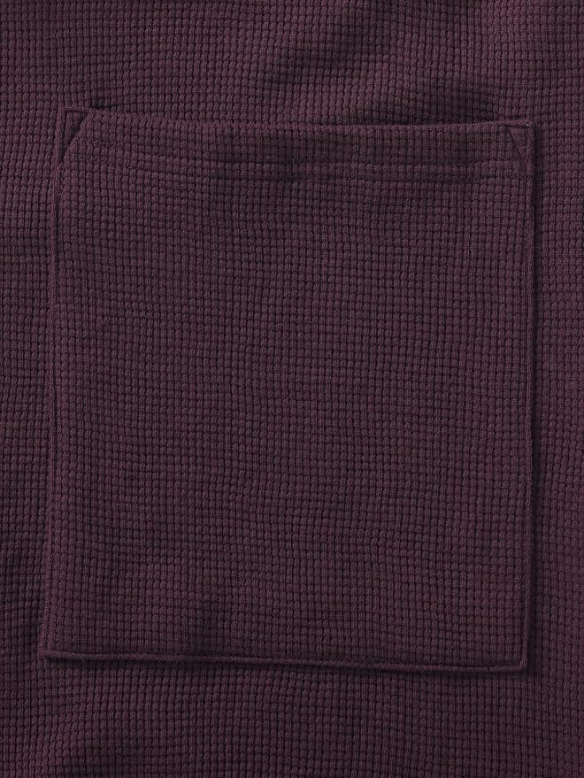 Latuza Men's Waffle Knit Hooded Robe Lightweight Bathrobe