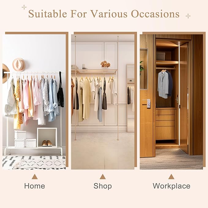 ZENY Premium Wooden Hangers 50 Pack, Coat Hangers with 360-Degree Rotatable Hook, Clothes Hangers for Suit, Shirts, Jackets, Dress, Pant (Natural)