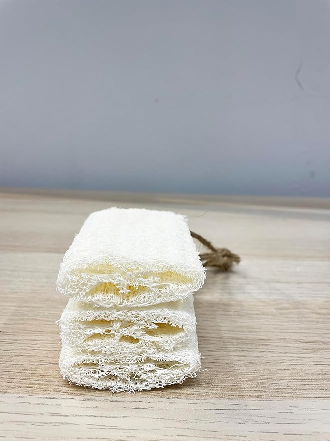 4" Plant Sponge 100% Natural Loofah Dish Sponges, Natural Dishwashing Sponges for Kitchen, Kitchen Scrubber Loofahs - 24 Pack