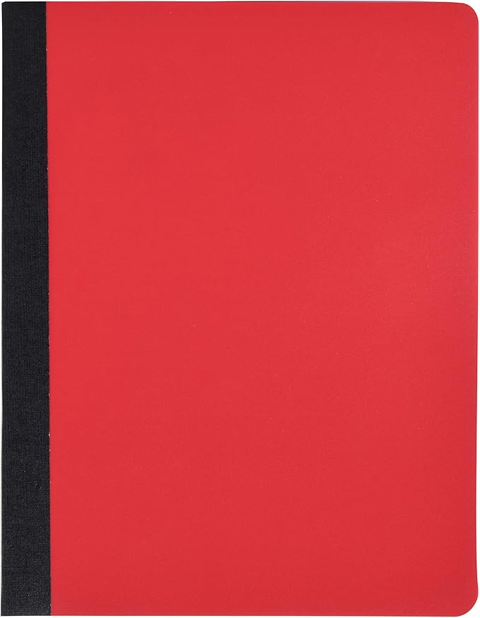Mintra Office Poly Composition Book (3 Pack, Black Blue Red)