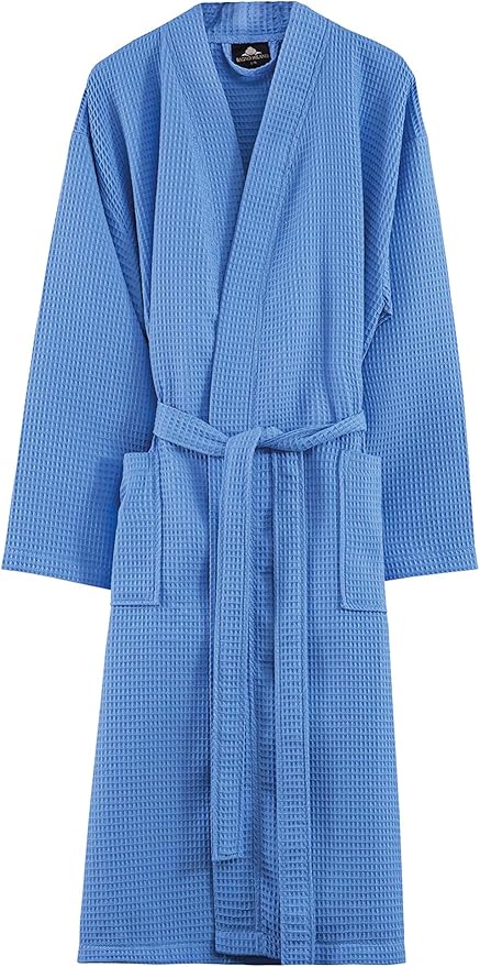 BAGNO MILANO Women's Robes, Waffle Robes For Women, Turkish Cotton Bathrobes For Women