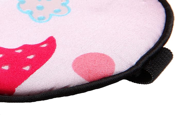 100% Natural Silk Sleep Eye Mask Kids, Cute Night Sleeping Mask with Adjustable Elastic Strap for Newborn (Baby Cute Pink)