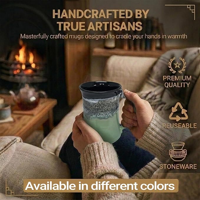 Clay in Motion Large Mug (Midnight Prairie)