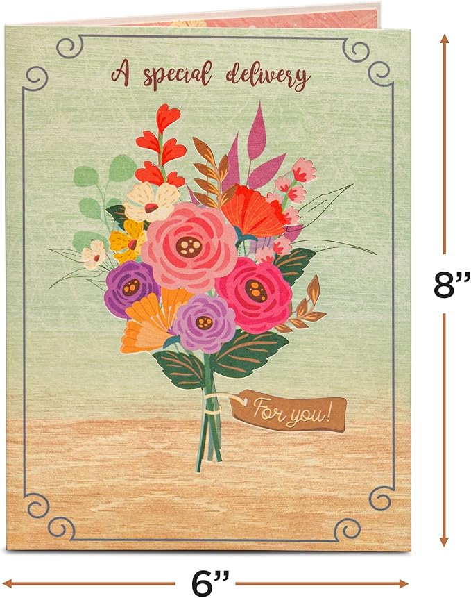 Frndly by Paper Love Vintage Flower truck Pop Up Card