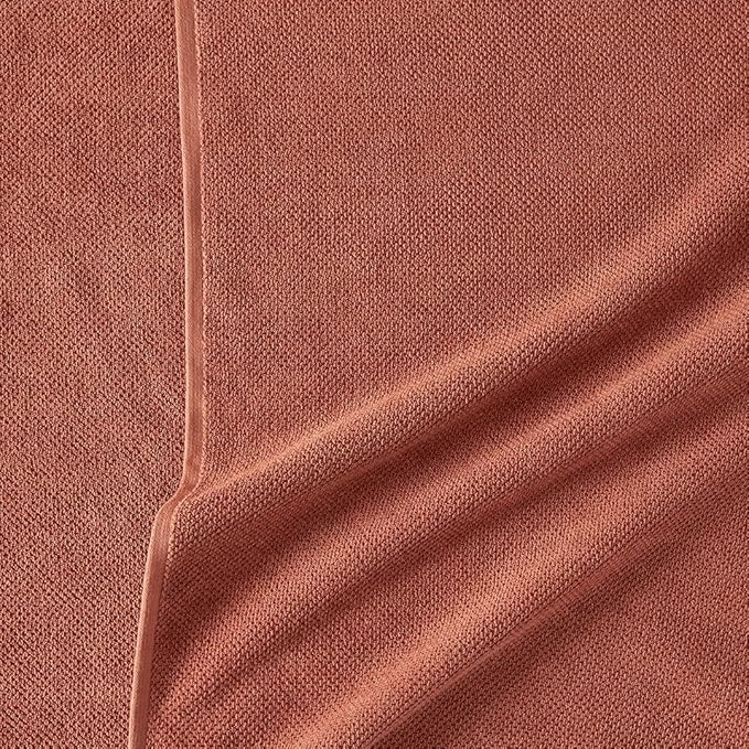 Organic Cotton Textured Towels - Terracotta - 2 Bath Sheets