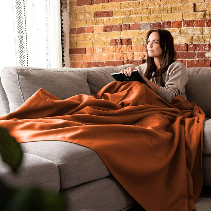 Arcturus Bighorn 100% Virgin Wool Blanket | Heirloom-Quality Wool Bedding for Home & Cabin | Warm, Thick & Durable (Twin Size, Bronze)