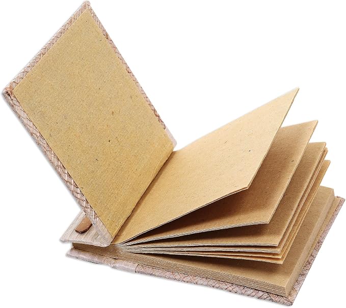 NOVICA Eco-Friendly Natural Fiber and Paper Journal, Beige, 'Banana Cream'