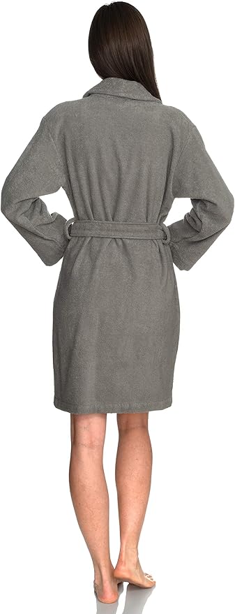 TowelSelections Women’s Robe, 100% Cotton Short Terry Shawl Bathrobe