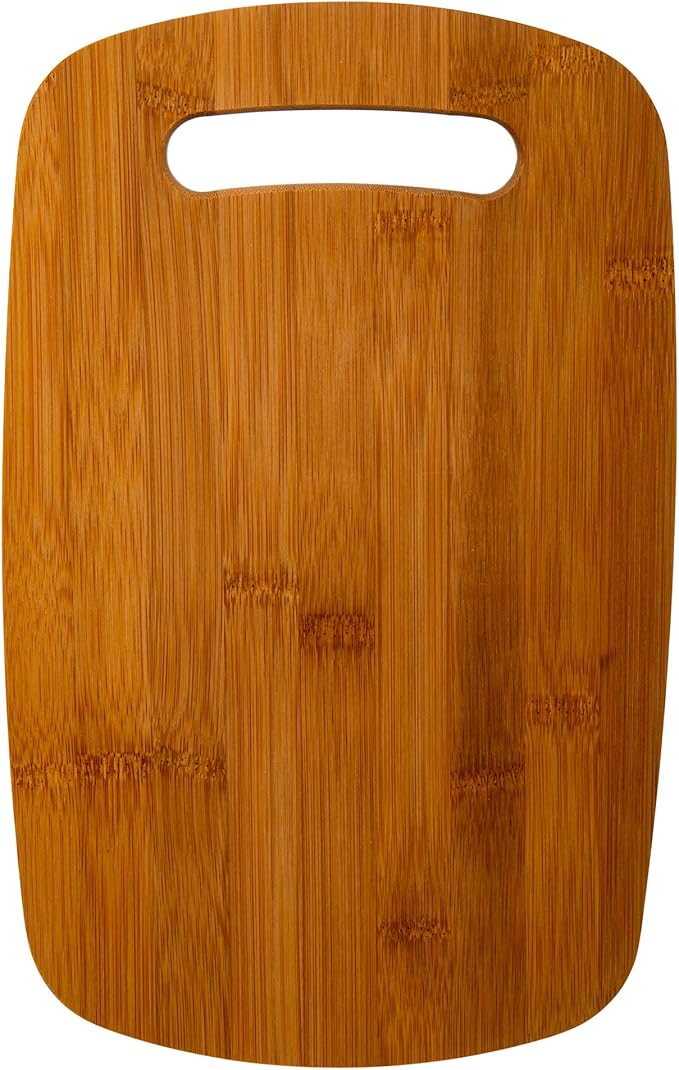 Luciano Housewares, Beige Classic Bamboo Cutting Board, 12.6 x 7.87 inches, 12.75 x 7.87