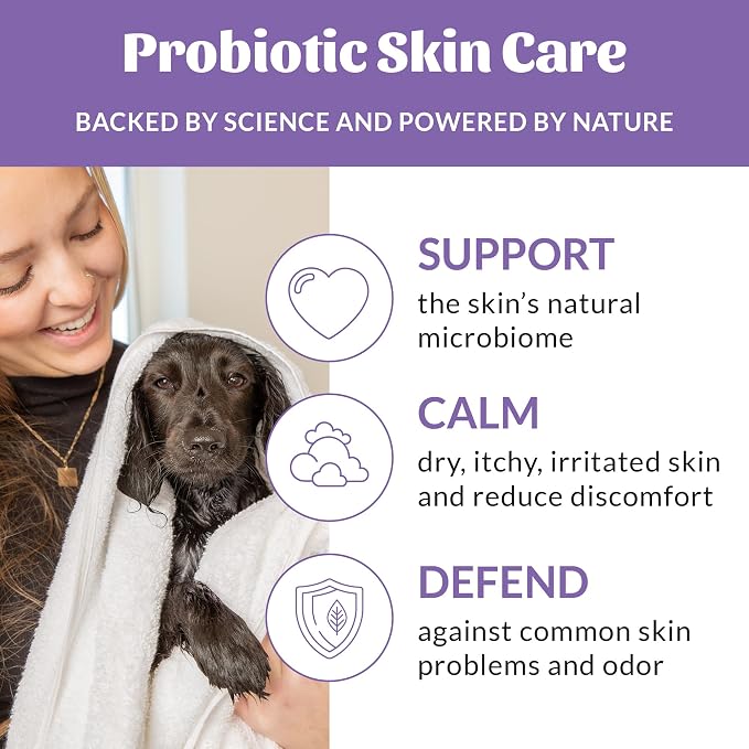 Skout’s Honor Probiotic Natural Dog Shampoo and Conditioner with Avocado Oil & Omega-3s, Gentle Puppy Shampoo, Hydrating Dog Conditioner, 97% Natural, Paraben & Sulfate-Free, Cruelty-Free, 16 oz