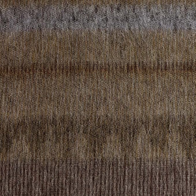 Alpaca Wool Blanket Throw Cherokee Design for Bed Couch Sofa Soft Warm Peruvian Alpaca Wool Blankets 72" x 60" (Brown/Gray/Camel)