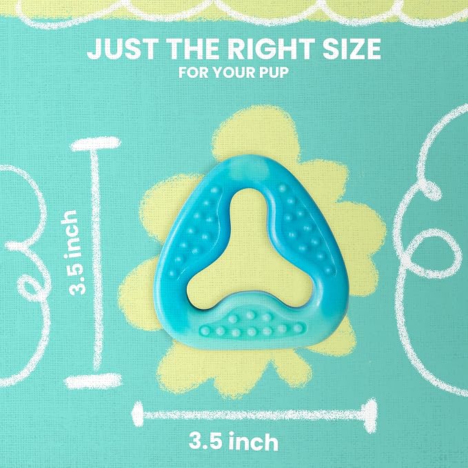 Snugarooz Go Stuff Yourself Triangle Toy - Eco-Conscious , Treat-Dispensing TPR Design - Durable, Interactive Fun for Chewing, Tossing & Problem-Solving