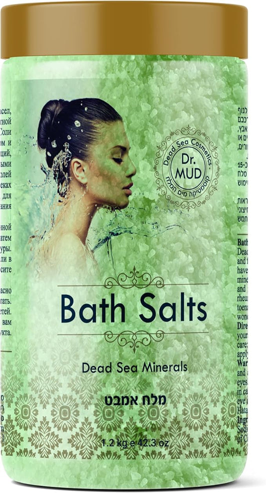 Natural Dead Sea Salt 100% Mineral-Rich Bath Soak, More Minerals Than Epsom Salt, Deep Relaxation, Detox, Exfoliates & Softens Skin, Helps Psoriasis, Eczema