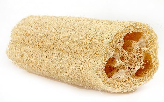 Natural Loofah Exfoliating Bath Sponge 6" by Spa Destinations for Men and Women Shower Experience Lufa Esponja by Spa Destinatins