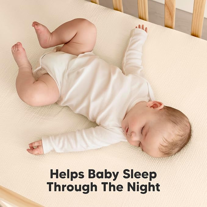 KeaBabies 2-Pack Muslin Crib Sheets for Boys, Girls - 100% Organic Cotton Fitted Baby Crib Mattress Sheet, Soft Breathable Standard Toddler Bed Cover Bedding Set, Neutral, Durable 52x28 (Cameo)