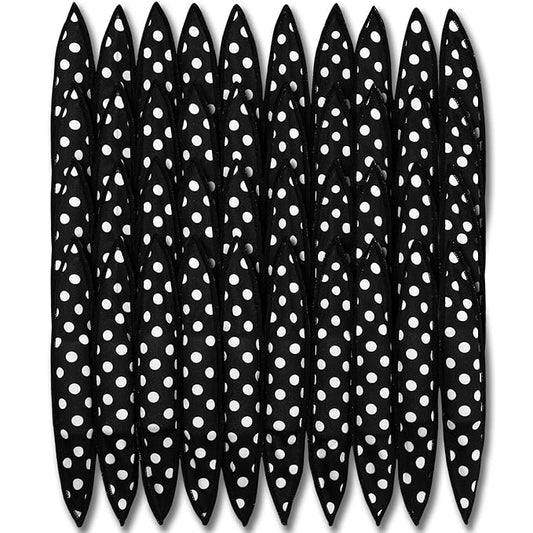 Bememo 40 Pieces Soft Curlers Hair Rollers Overnight Heatless Pillow Rollers for Hair Satin Sponge Curlers to Sleep in No Heat for Long Short Styling Tools(Black)