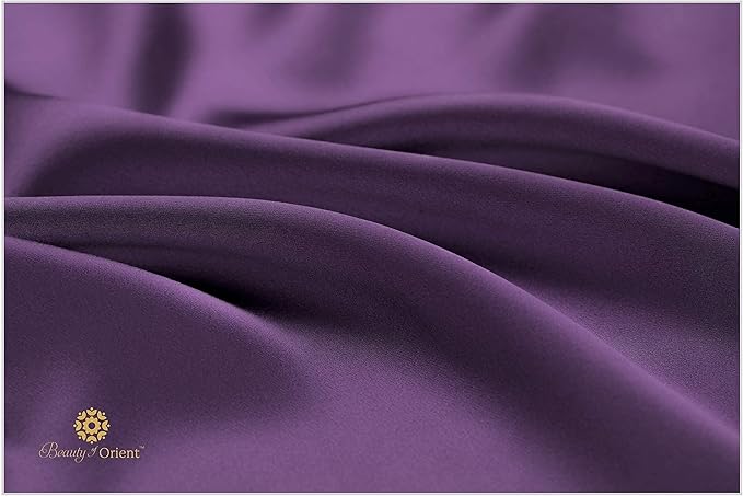 19 Momme Premium Mulberry Silk Pillowcase for Hair and Skin | Handcrafted Hypoallergenic & Anti-Acne 100% Silk Pillow Cases with Zipper | Standard - 20" x 26", Purple Passion