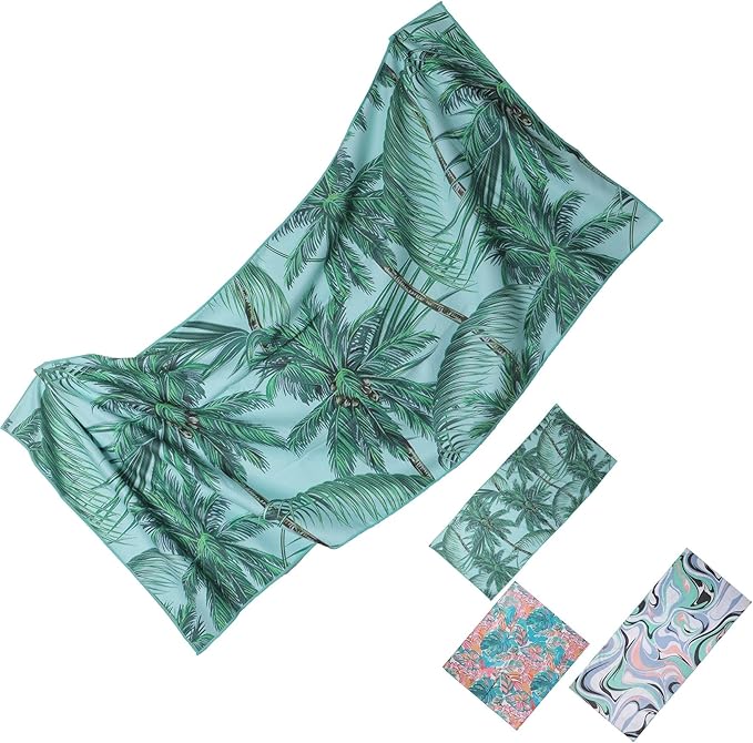 Microfiber Waffle Beach Towels,Ultra Soft and Sand Free Beach Essentials,High Absorbent Pool Towels,Quick Dry Light Weight Oversized Large Towels for Travel Camping Beach Accessories