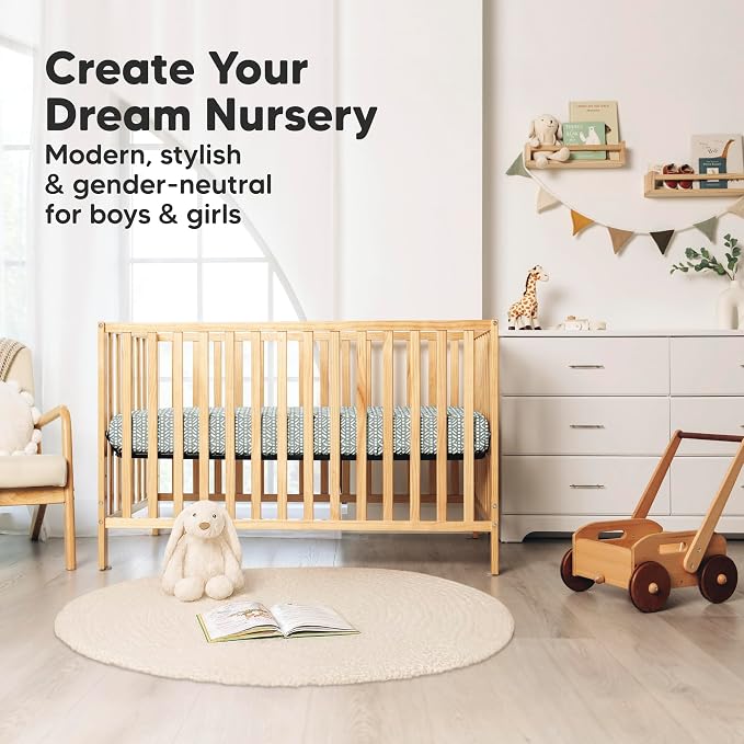 KeaBabies 2-Pack Muslin Crib Sheets for Boys, Girls - 100% Organic Cotton Fitted Baby Crib Mattress Sheet, Soft Breathable Standard Toddler Bed Cover Bedding Set, Neutral, Durable 52x28 (Nordic)