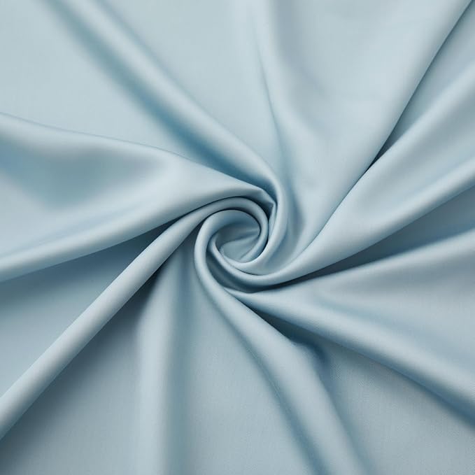 Luxury Bamboo Market | Queen Envelope Pillowcase Set | 100% Viscose Made from Bamboo | Organically Grown | Ultra Soft | Cooling | 2pcs [Spa Blue]