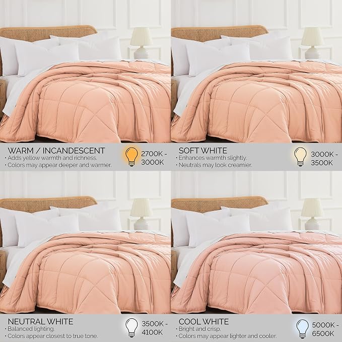 Southshore Fine Living, Inc. Full Size Comforters, Queen Size Down Alternative Comforter, Full Size Pet Hair Resistant Bedding, Fluffy Queen Comforters, Premium Hotel Bedding, Blush