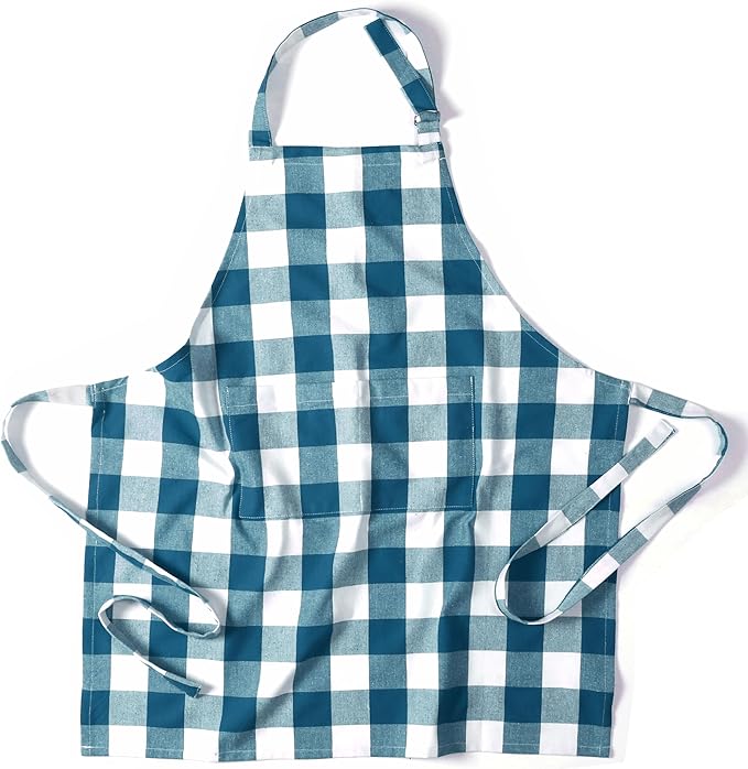 Native Fab Kitchen Apron 2 Pack - 100% Cotton Adjustable, Durable Apron with Pockets, Perfect for Cooking, Baking, Grilling