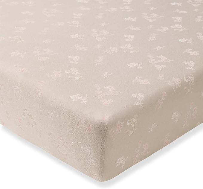 Burt's Bees Baby Organic Cotton Fitted Crib Sheet, Breathable Baby Bedding, Infant and Toddler Bed Sheet for Boys and Girls