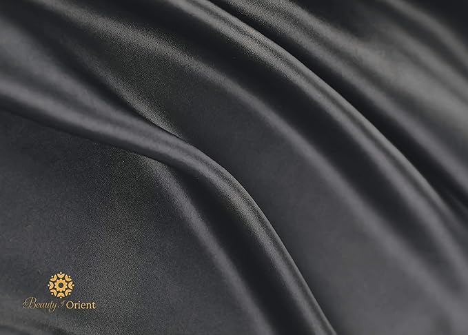 19 Momme Premium Mulberry Silk Pillowcase for Hair and Skin | Handcrafted Hypoallergenic & Anti-Acne 100% Silk Pillow Cases with Zipper | King - 20" x 36", Bedrock