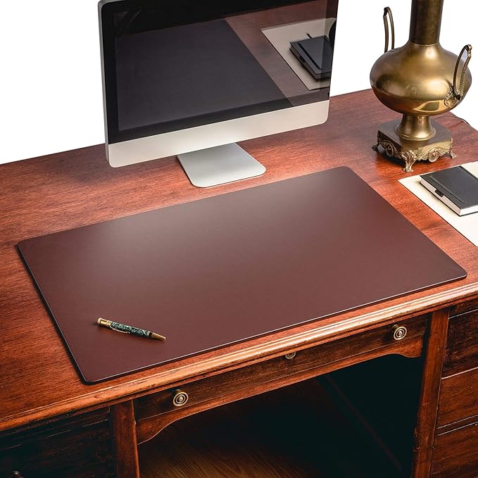 Dacasso Leather Desk Pad Without Side Rails